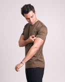 CAMISETA PIMA - GOLA RETA - VERDE